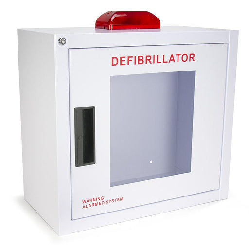 Large AED Wall Cabinet w/alarm and strobe - Generic AED AMP16SQ-S