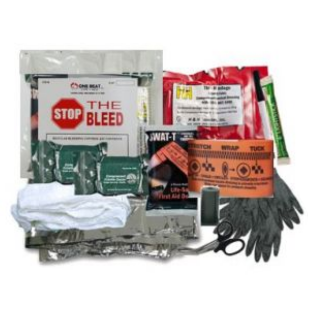 One Beat CPR Basic Bleeding Control Kit 1 - Vacuum Wrapped