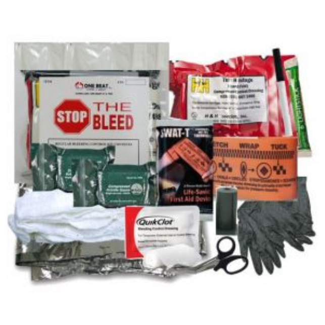 One Beat CPR Intermediate Bleeding Control Kit 1 - Vacuum Wrapped
