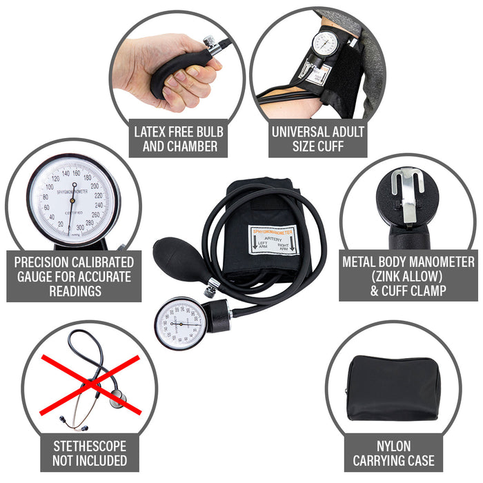 LINE2design Manual Blood Pressure Cuff - Aneroid Sphygmomanometer - Discontinued