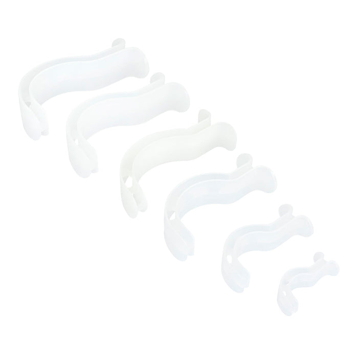 LINE2design Berman Oral Airway Kit Clear Polyethylene Plastic Material - 6 Pack - LINE2design 66125