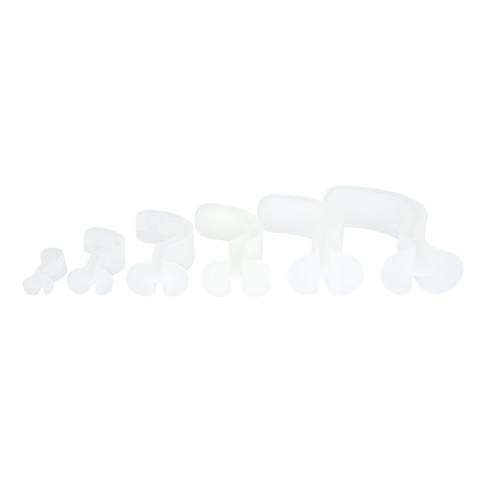 LINE2design Berman Oral Airway Kit Clear Polyethylene Plastic Material - 6 Pack - LINE2design 66125
