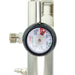 LINE2design Solid Brass Medical Oxygen Regulator 0 - 25 L / min Barbed Fitting Packed In Clear Poly Bag - Discontinued - 7