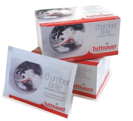 Tuttnauer Chamber Brite AutoClave Cleaner (1 Case = 12 Boxes = 120 Packets)