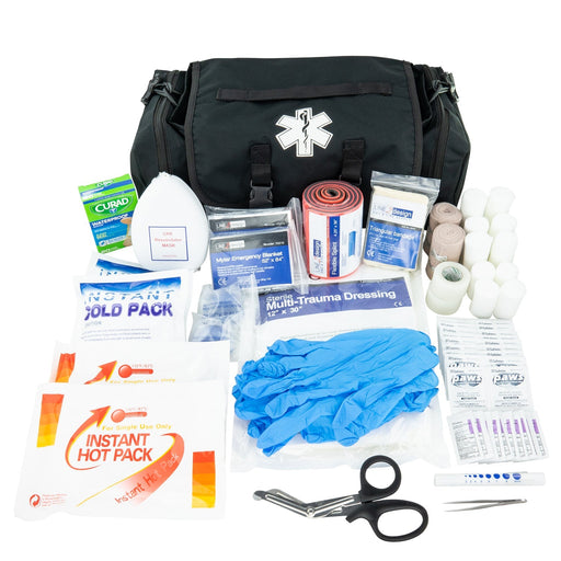 First Aid Kit - Economic Cab Bag, 13" x 9" x 6", Black - Line2Design 52350-BK-KIT