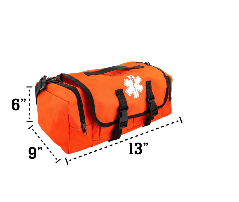 LINE2design First Aid Responder Emergency Star of Life Logo Medical EMS Bag with Zippered Pockets & Shoulder Straps - LINE2design 52350-O