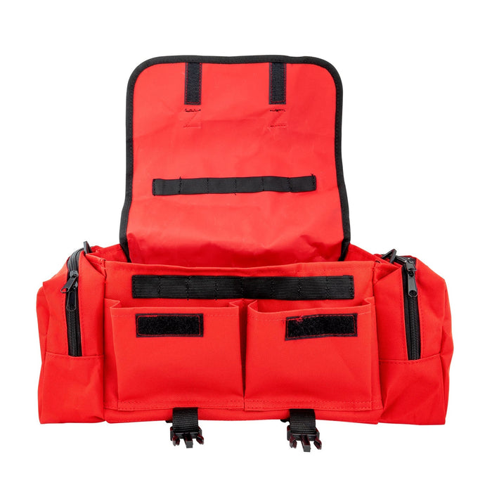 LINE2design First Aid Responder Emergency Star of Life Logo Medical EMS Bag with Zippered Pockets & Shoulder Straps - LINE2design 52350-R