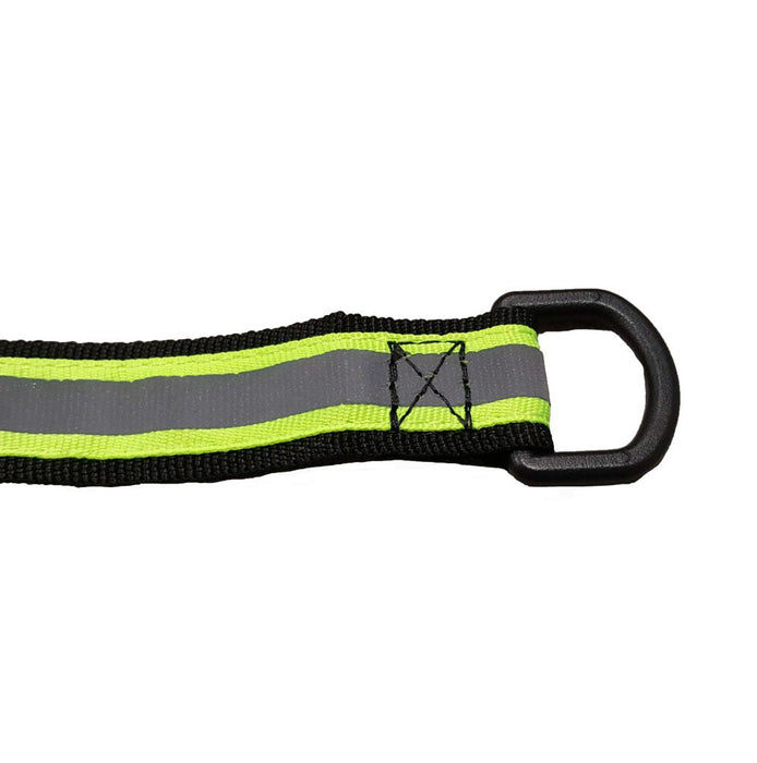 Reflective Green, GloveLeash2 w/Quick Pull D-Ring - Line2Design GL2-REF-GRN