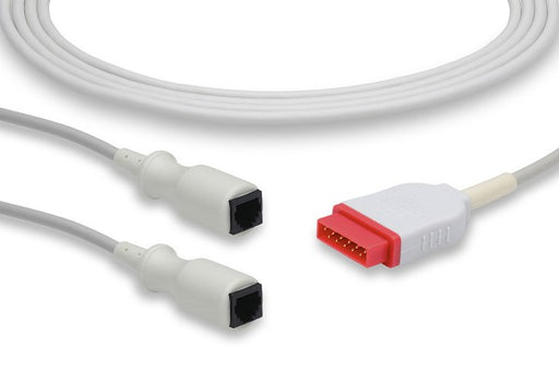 IC-MQ-MX20 GE Healthcare - Marquette Compatible IBP Adapter Cable. Medex Abbott Connector