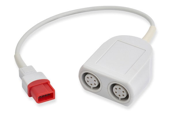IC-SL-AD/20 Spacelabs Compatible IBP Adapter Cable. Round, 6-Pin Connector, Keyed