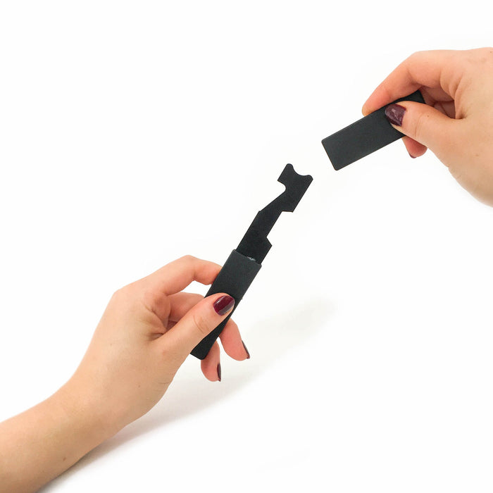 LINE2design Shove Knife w/Protective Cover, Black - Line2Design 600-04