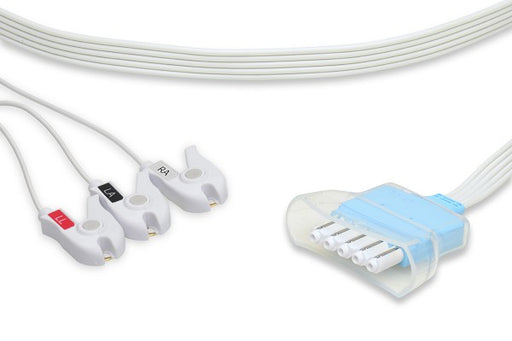 LHT3-90DP0 Philips Compatible Disposable ECG Leadwire. 3 Leads Pinch/Grabber Box of 10