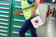 Man running with LIFEPAK CR2 AED Defibrillator (LPCR2) by Physio Control / Stryker (New)