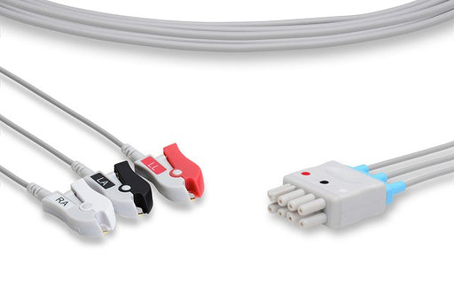 LKB3-90P0 Nihon Kohden Compatible ECG Leadwire. 3 Leads Pinch/Grabber