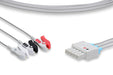 LMB3-90P0 Draeger Compatible ECG Leadwire. 3 Leads Pinch/Grabber - 1