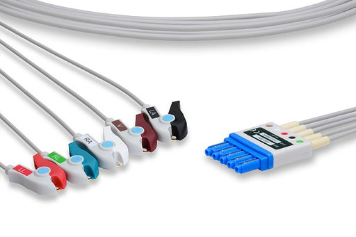 LPA5-90P0 Philips Compatible ECG Leadwire. 5 Leads Pinch/Grabber