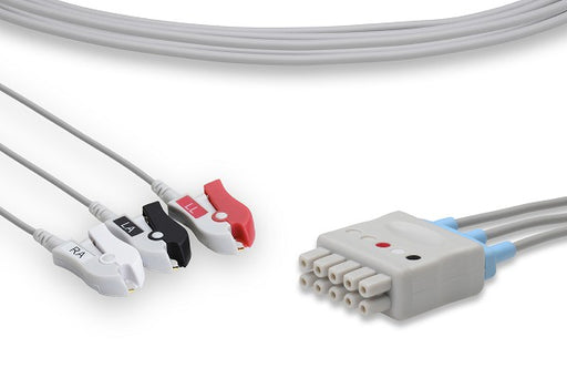 LQA3-90P0 GE Healthcare Compatible ECG Leadwire. 3 Leads Pinch/Grabber