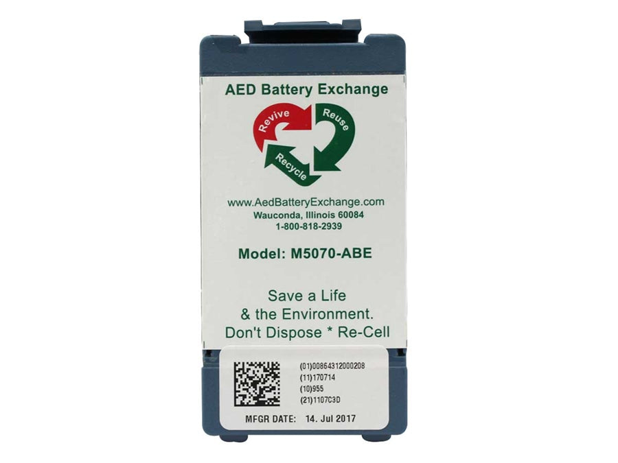 AED Battery Exchange Philips HeartStart Onsite and FRX M5070A Battery