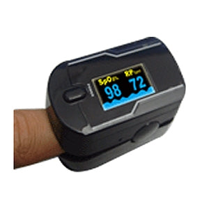Finger Pulse Oximeter with Dual Color OLED Display