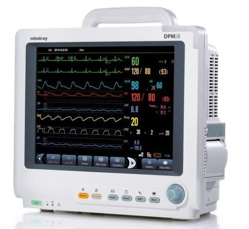 Mindray DPM6 Patient Monitor - ECG, NiBP, SpO2, IBP, Sidestream CO2 (Refurbished)