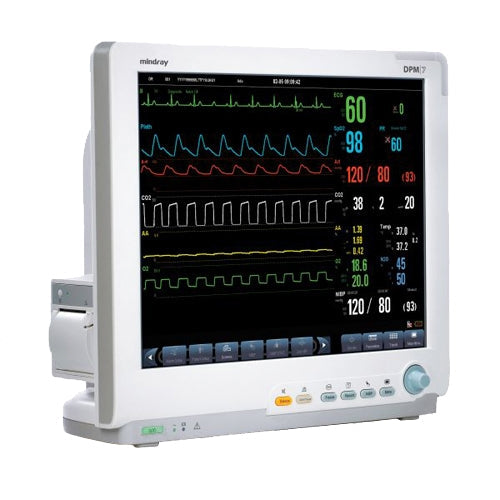 Mindray DPM7 Patient Monitor - ECG, NiBP, SpO2, IBP, Microstream CO2 (Refurbished)