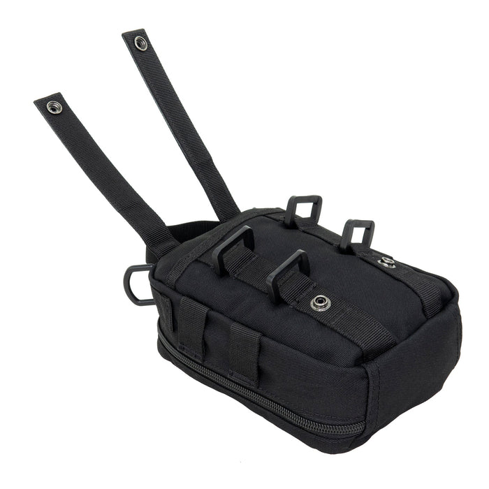 LINE2design MOLLE Pouch, Emergency Medical, Trauma Bag, Gunshot Bag for First Aid (IFAK), Utility Pouch, includes USA Patch - Black - LINE2design 56525-BK