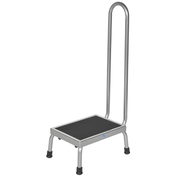 Footstool, 12" X 16" X 8", With Handrail - Pedigo P-10-A