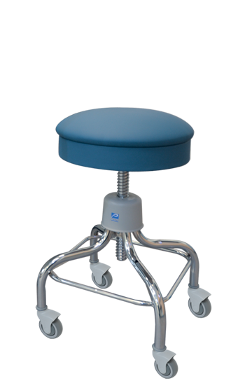 Stool, With Screw Shaft, Tb-133 Approved, Pvc-Free, Raven Black - Pedi ...