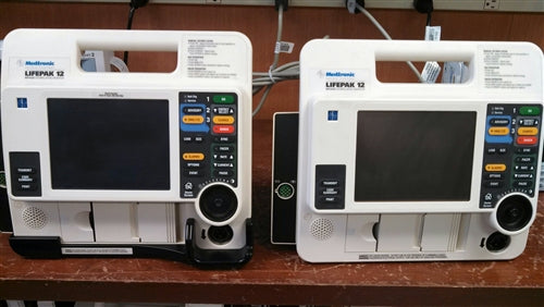 Physio Control LIFEPAK 12 Defibrillator Biphasic, 3-lead ECG, AED, Pacing, 50mm Printer (Refurbished)