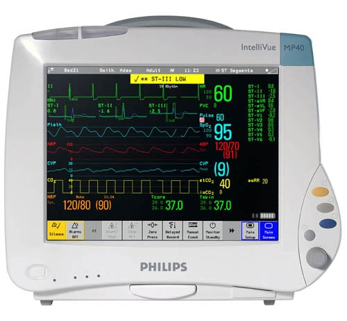 Philips IntelliVue MP40 Patient Monitor w/ ECG (Refurbished)