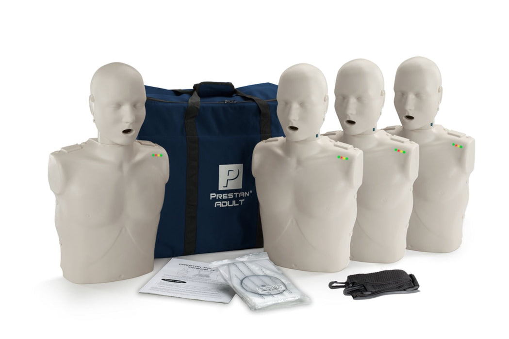 Prestan Professional Adult  CPR Training Manikins 4-Pack  - Prestan PP-AM-400M-MS / PP-AM-400M-DS