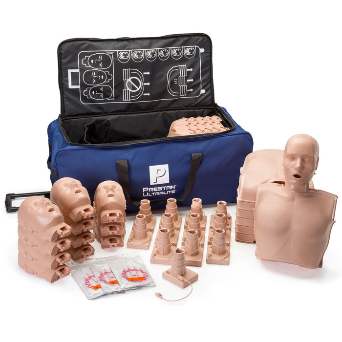 PRESTAN Diversity Ultralite® Manikin with CPR Feedback 12-Pack - Prestan PP-ULM-1200M-MS / PP-ULM-1200M-DS