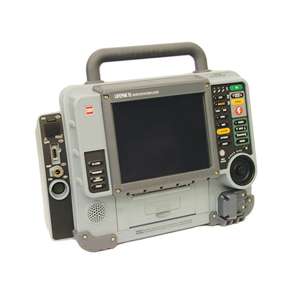 Physio Control Lifepak 15 V2 12-lead, Pacing, Sp02, NIBP, No EtC02 *2 new batteries  (Refurbished)