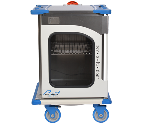 Rev-O-Lu-Tion Enclosed Surgical Case Cart, 29”W X 27-1/2”D X 41-7/8”H - Pedigo RCC-256-MS-B