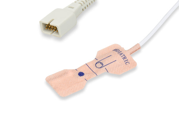 S523-010 Covidien - Nellcor Compatible Disposable SpO2 Sensor. Pediatric (10-50Kg) Box of 24