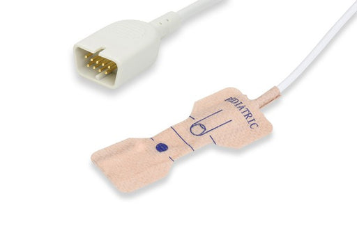 S523-160 Nihon Kohden Compatible Disposable SpO2 Sensor. Pediatric (10-50Kg) Box of 24