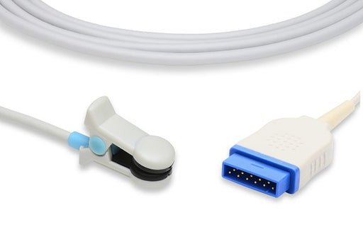 S910-1210 Datex Ohmeda Compatible Direct-Connect SpO2 Sensor. Adult Ear Clip