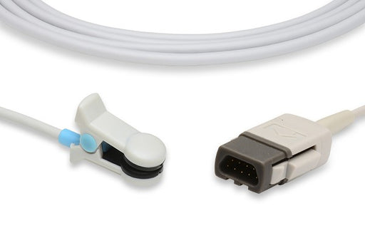 S910-600 Datex Ohmeda Compatible Direct-Connect SpO2 Sensor. Adult Ear Clip