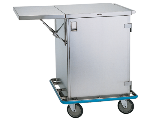 Sealed Surgical Case Cart, Single Door, 28-5/8"W X 28-5/8"D X 40"H Overall Outside Dimensions - Pedigo SCC-256-MS