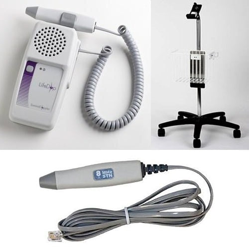 Wallach 8MHz Sterilizable Probe + LifeDop 150 Vascular + Stand (NEW) STNPK1