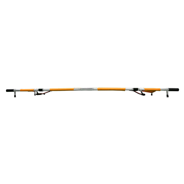 LINE2design EMS Portable Stretcher Emergency Foldaway Medical Flat Four Steel Bars Stretchers with Grip Handles & Zippered Carrying Case - Orange - LINE2design 70039-O