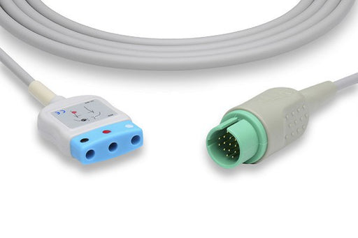 T-13960 Spacelabs Compatible ECG Trunk Cable. 3 Leads