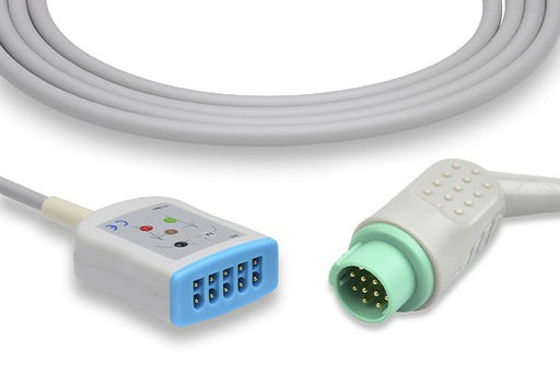 TQ-23190 GE Healthcare - Corometrics Compatible ECG Trunk Cable. 3 Leads