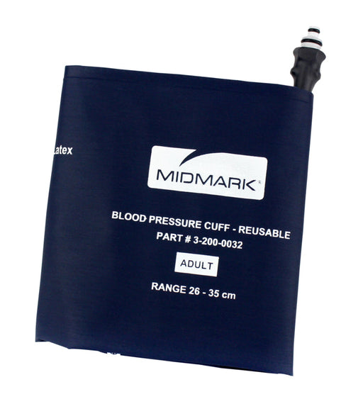Blood Pressure Cuff, Dual Tube, Reusable, Adult (26-35 cm) (US Only) - Midmark 3-200-0032