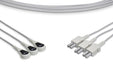 X-AA-90S-LA-30 Philips Compatible ECG Leadwire. 3 Leads Snap, 35 - 1
