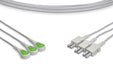 X-AA-150S-RL-30 Philips Compatible ECG Leadwire. 3 Leads Snap, 60 - 1