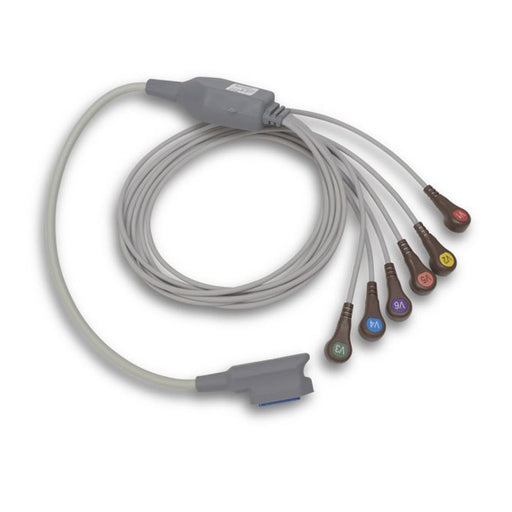 Zoll X-Series Propaq MD ECG V-Lead 12 Lead Patient Cable Precordial 8300-0804-01 - New