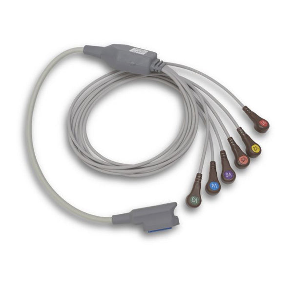 Zoll X-Series Propaq MD ECG V-Lead 12 Lead Patient Cable Precordial 8300-0804-01 - New