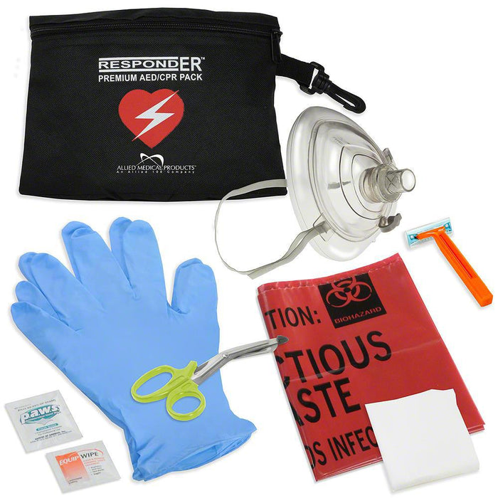 CPR/AED Rescue Kit -NO LOGO - Generic AED AMP1013