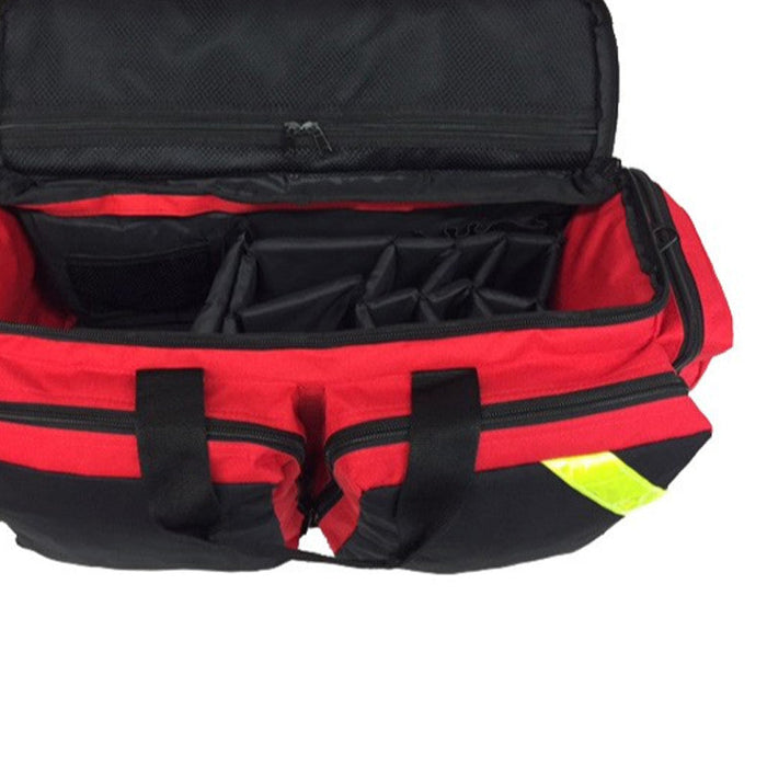 First Aid Deluxe Medical Oxygen Bag - Fully Padded with Shoulder Straps and Yellow Trim - LINE2design 50550-R